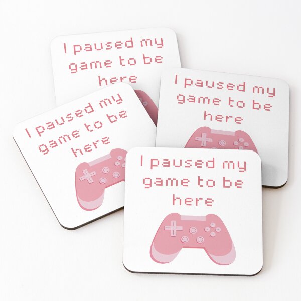 Item preview, I Paused My Game to Be Here Pink Game Controller designed and sold by winterpumpkin.