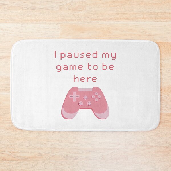Item preview, I Paused My Game to Be Here Pink Game Controller designed and sold by winterpumpkin.