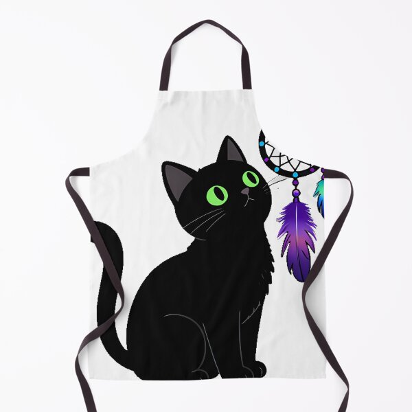 Item preview, Black Cat with Dreamcatcher Icon designed and sold by IllumeInk.