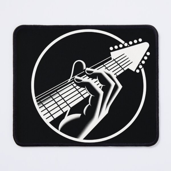 Item preview, Black and White Electric guitar logo designed and sold by JALNERVION SHOP.