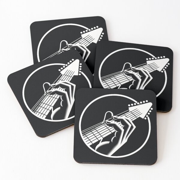 Item preview, Black and White Electric guitar logo designed and sold by JALNERVION SHOP.