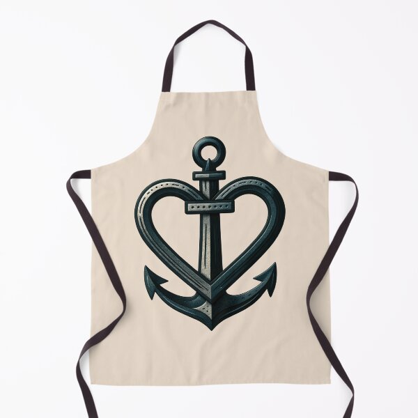 Item preview, Heart Shaped Anchor Nautical Design for Sailors and Ocean Lovers 2 designed and sold by WordPlayStudio.