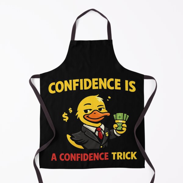 Item preview, Confidence Is A Confidence Trick Funny Duck designed and sold by TeeTimeTreasure.