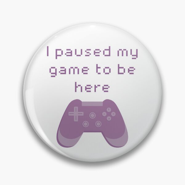 Item preview, I Paused My Game to Be Here Purple Game Controller designed and sold by winterpumpkin.