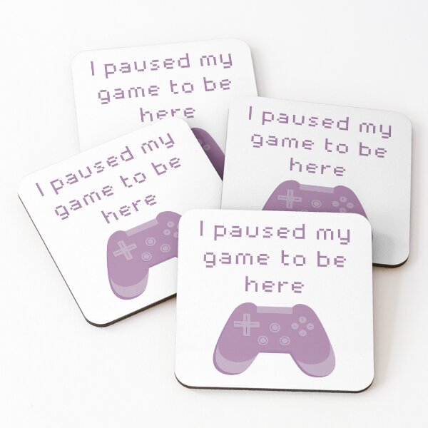 Item preview, I Paused My Game to Be Here Purple Game Controller designed and sold by winterpumpkin.