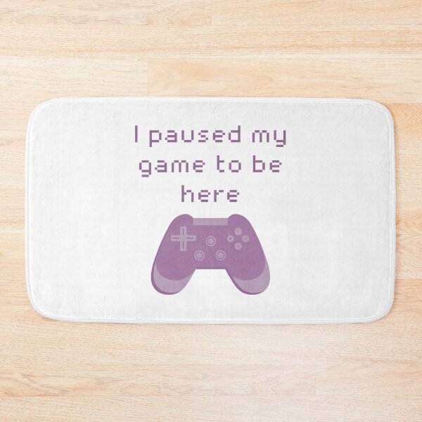 Item preview, I Paused My Game to Be Here Purple Game Controller designed and sold by winterpumpkin.