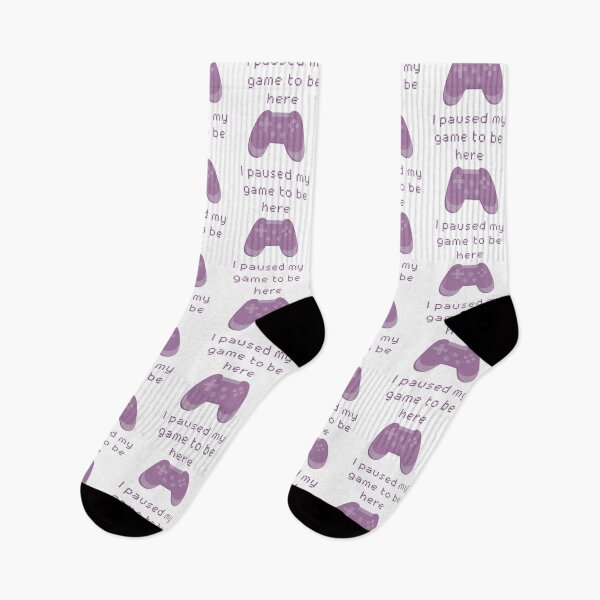 Item preview, I Paused My Game to Be Here Purple Game Controller designed and sold by winterpumpkin.