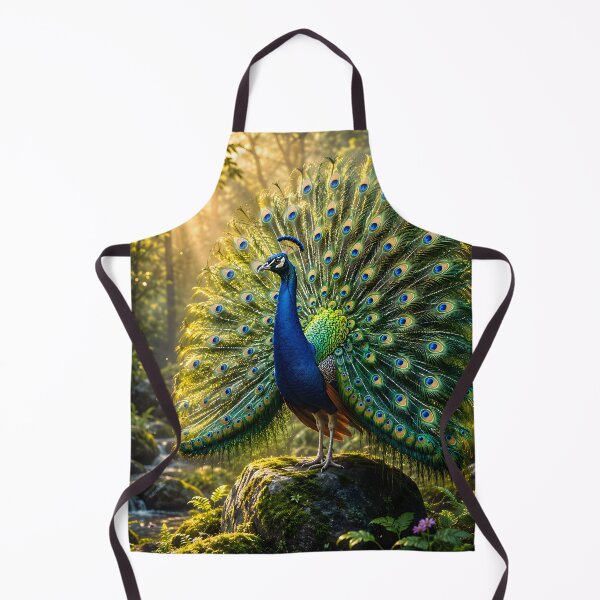 Item preview, Majestic Peacock Forest Wildlife Art designed and sold by hutofdesigns.