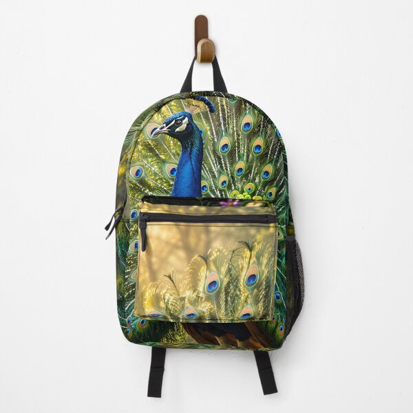 Item preview, Majestic Peacock Forest Wildlife Art designed and sold by hutofdesigns.