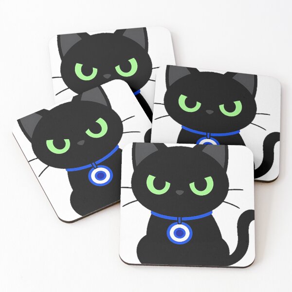 Item preview, Black Cat with Evil Eye Icon designed and sold by IllumeInk.