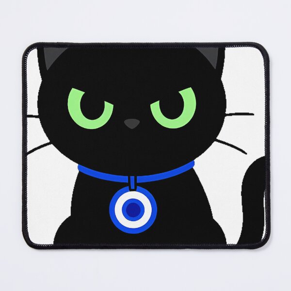 Item preview, Black Cat with Evil Eye Icon designed and sold by IllumeInk.