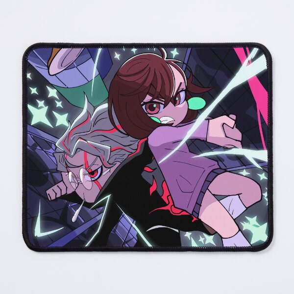 Item preview, Okarun and Momo Energy Action Pose designed and sold by PRINTATSTUDIO.