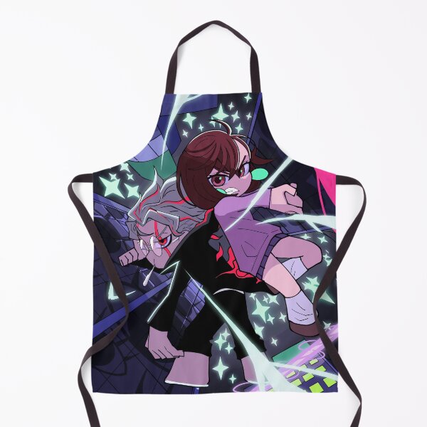 Item preview, Okarun and Momo Energy Action Pose designed and sold by PRINTATSTUDIO.