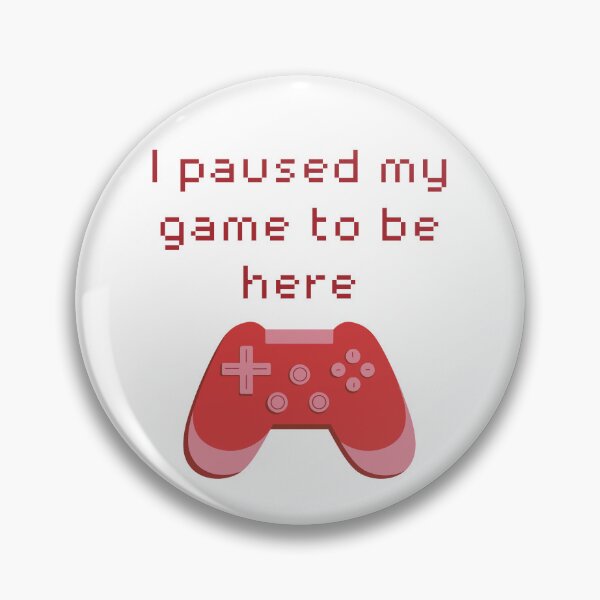 Item preview, I Paused My Game to Be Here Red Game Controller designed and sold by winterpumpkin.
