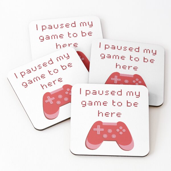 Item preview, I Paused My Game to Be Here Red Game Controller designed and sold by winterpumpkin.
