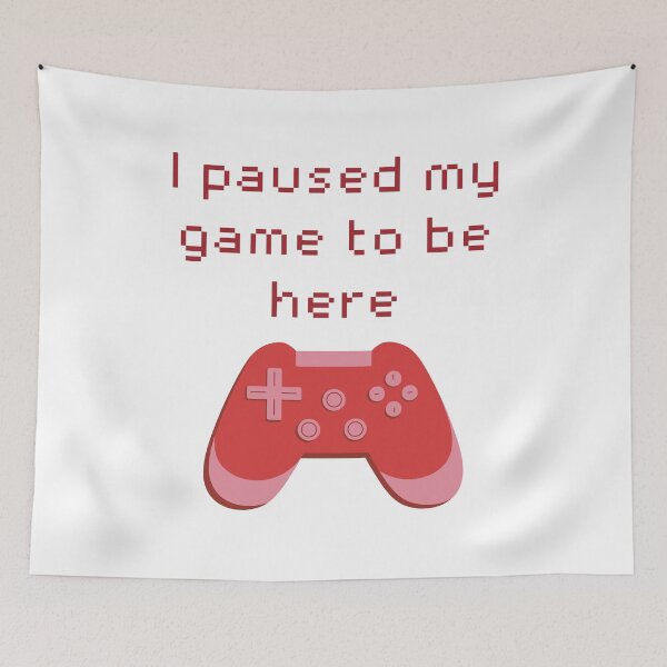 Item preview, I Paused My Game to Be Here Red Game Controller designed and sold by winterpumpkin.