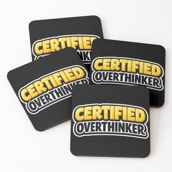 Item preview,  Certified Overthinker Funny Relatable Quote Sticker designed and sold by Gremlin Hours.