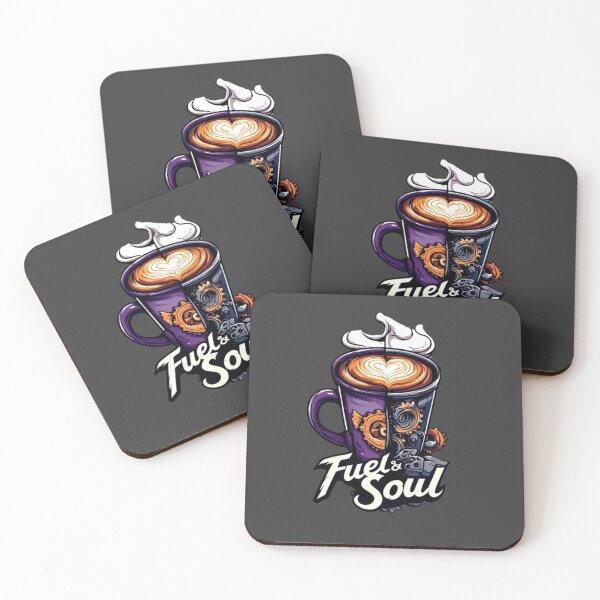 Item preview, Fuel & Soul Steampunk Coffee Mug Heart Latte Barista Art 03 designed and sold by Shift-Bloom.