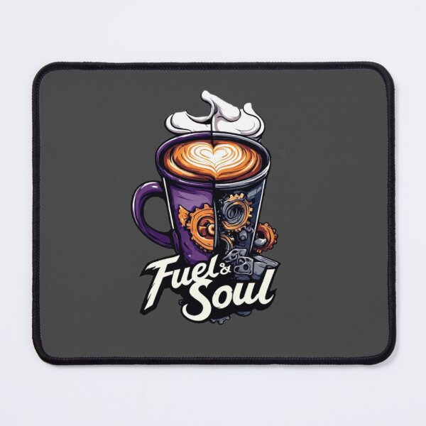 Item preview, Fuel & Soul Steampunk Coffee Mug Heart Latte Barista Art 03 designed and sold by Shift-Bloom.