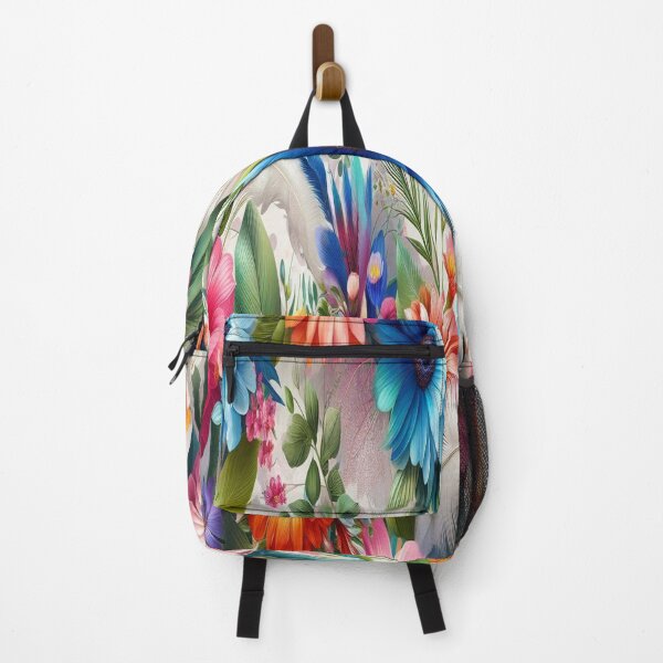 Item preview, Vibrant Tropical Floral Feather Pattern designed and sold by EmilMarkt.