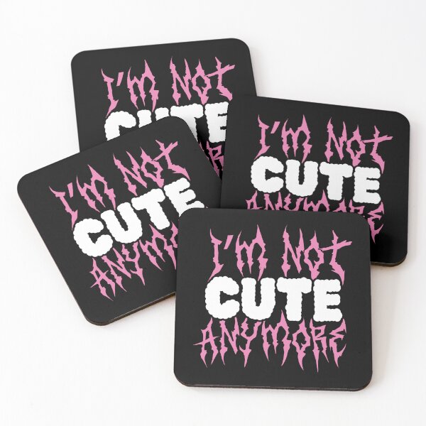 Item preview, I'm not cute anymore - Kpop quote lyrics designed and sold by Duckiechan.