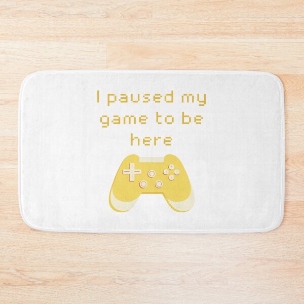 Item preview, I Paused My Game to Be Here Yellow Game Controller designed and sold by winterpumpkin.