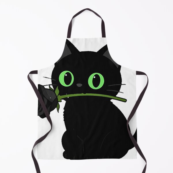 Artikelvorschau, Schwarze Katze mit Symbol für schwarze Rose entworfen und verkauft von IllumeInk.