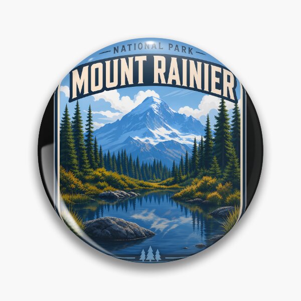 Item preview, Mount Rainier National Park Travel Landscape designed and sold by FrontierCosmic.