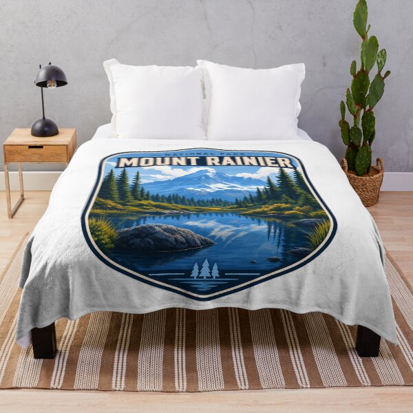 Item preview, Mount Rainier National Park Travel Landscape designed and sold by FrontierCosmic.