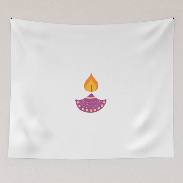 Item preview, Minimalist Happy Diwali Diya Lamp Indian Festival Celebration Design designed and sold by somimalikkk.