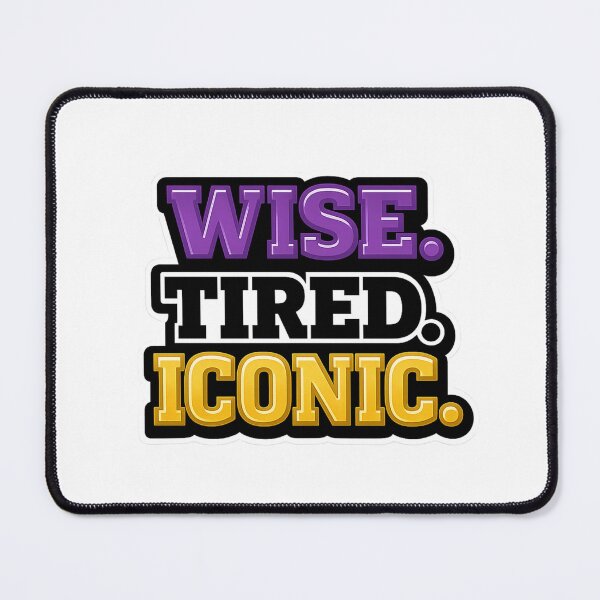 Item preview, Wise Tired Iconic Funny Owl Inspired Quote Sticker designed and sold by Gremlin Hours.