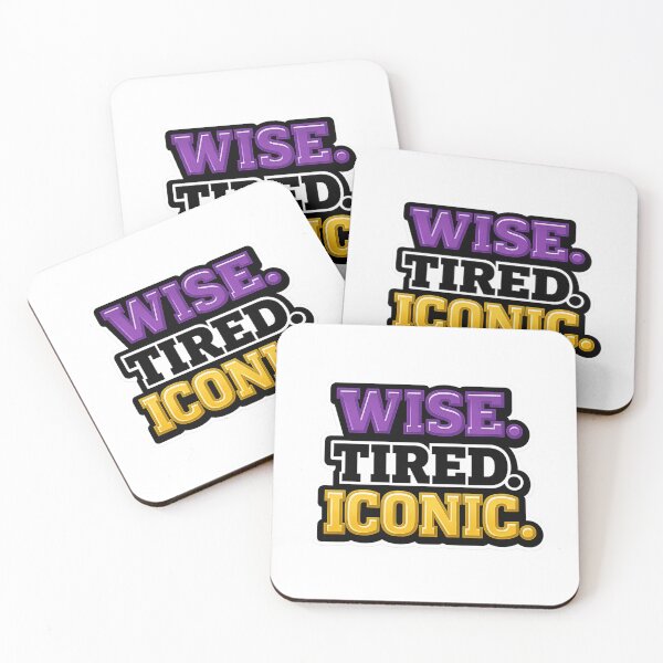 Item preview, Wise Tired Iconic Funny Owl Inspired Quote Sticker designed and sold by Gremlin Hours.