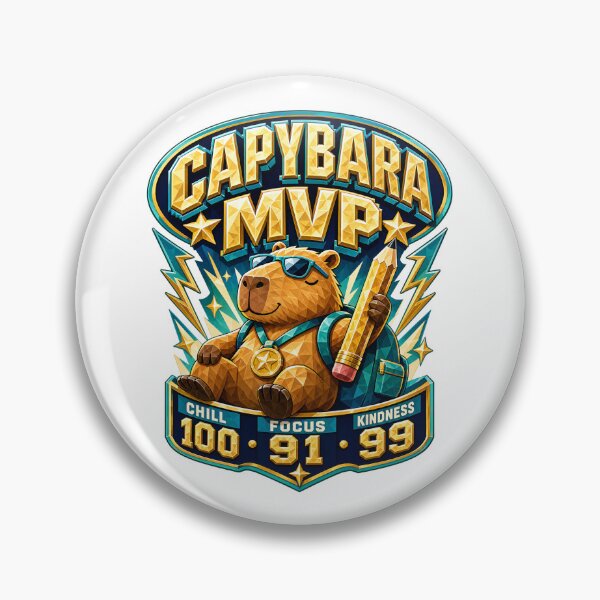 Item preview, Back to School – Capybara MVP designed and sold by Fenay Designs.
