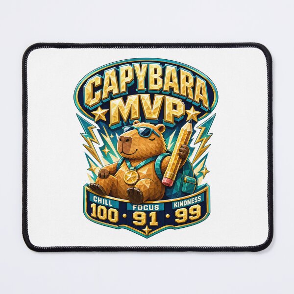 Item preview, Back to School – Capybara MVP designed and sold by Fenay Designs.