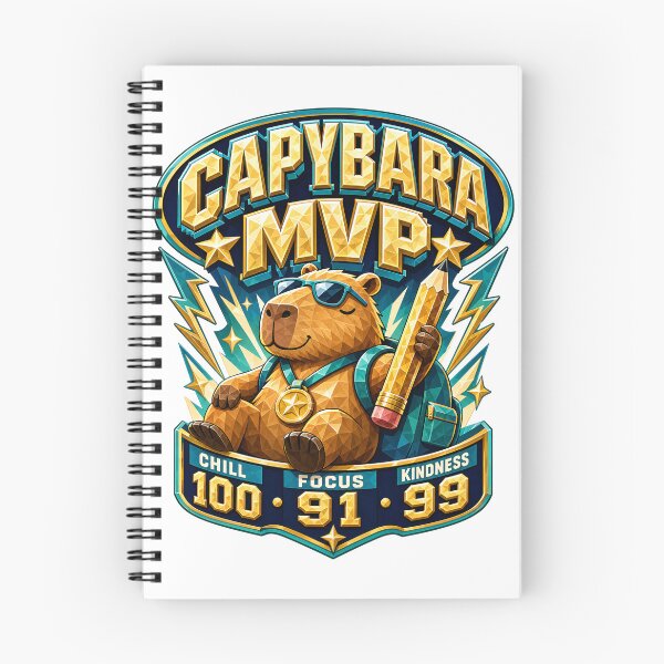 Item preview, Back to School – Capybara MVP designed and sold by Fenay Designs.
