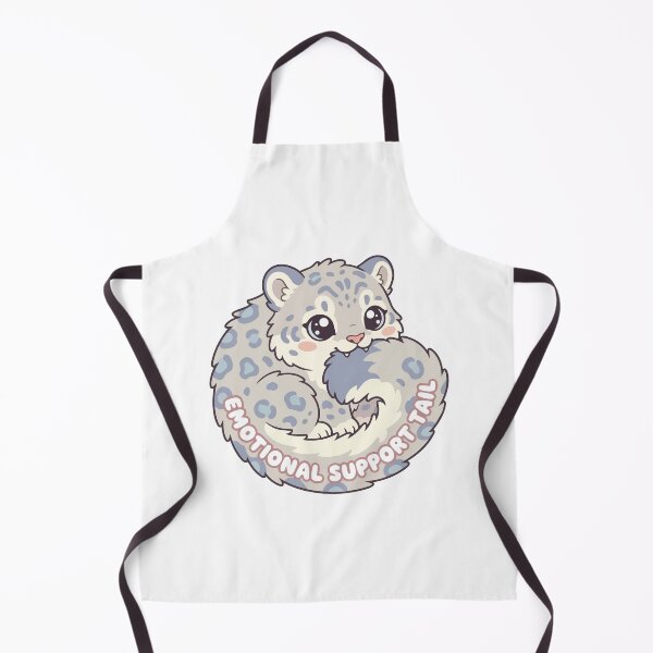 Item preview, Emotional Support Tail Kawaii Snow Leopard Meme designed and sold by Arc2020.
