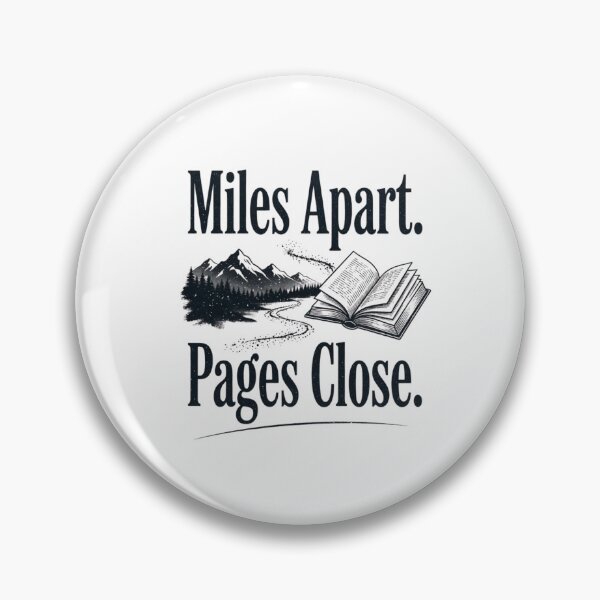 Item preview, Miles Apart Pages Close – Long-Distance Friendship & Pen Pal Design designed and sold by Inky Accessories.