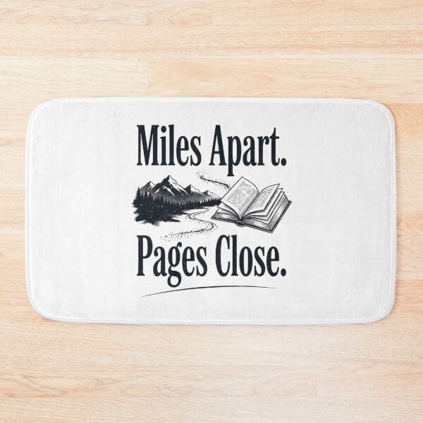 Item preview, Miles Apart Pages Close – Long-Distance Friendship & Pen Pal Design designed and sold by Inky Accessories.