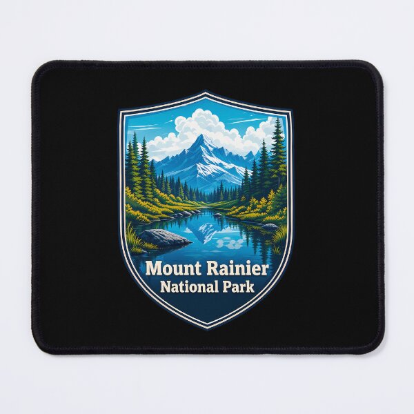 Item preview, Mt Rainier National Park Travel Landscape designed and sold by FrontierCosmic.