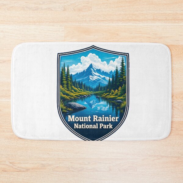 Item preview, Mt Rainier National Park Travel Landscape designed and sold by FrontierCosmic.