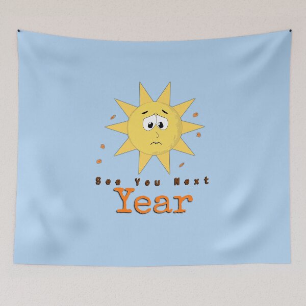 Item preview, Sad Sil Farewell - See You Next Year - Seasonal Design designed and sold by EsmArtUniverse.