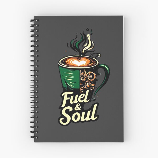 Item preview, Fuel & Soul Steampunk Coffee Mug Heart Latte Barista Art 04 designed and sold by Shift-Bloom.