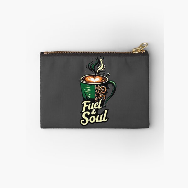 Item preview, Fuel & Soul Steampunk Coffee Mug Heart Latte Barista Art 04 designed and sold by Shift-Bloom.