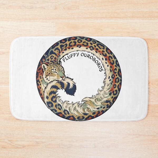 Item preview, Fluffy Ouroboros Snow Leopard Japanese Ukiyo e Art designed and sold by Arc2020.