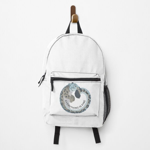 Item preview, Everything Is Fine Minimalist Snow Leopard Meme designed and sold by Arc2020.