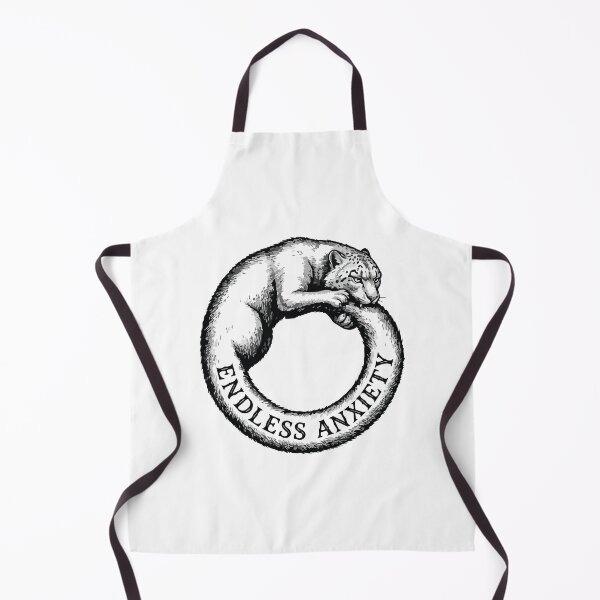 Item preview, Endless Anxiety Snow Leopard Gothic Ouroboros Art designed and sold by Arc2020.
