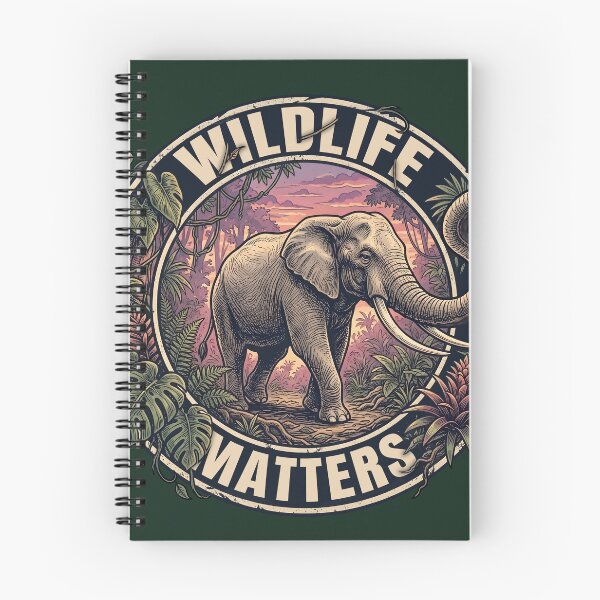 Item preview, Wildlife Matters Elephant Jungle Conservation Badge Design designed and sold by artscripts.