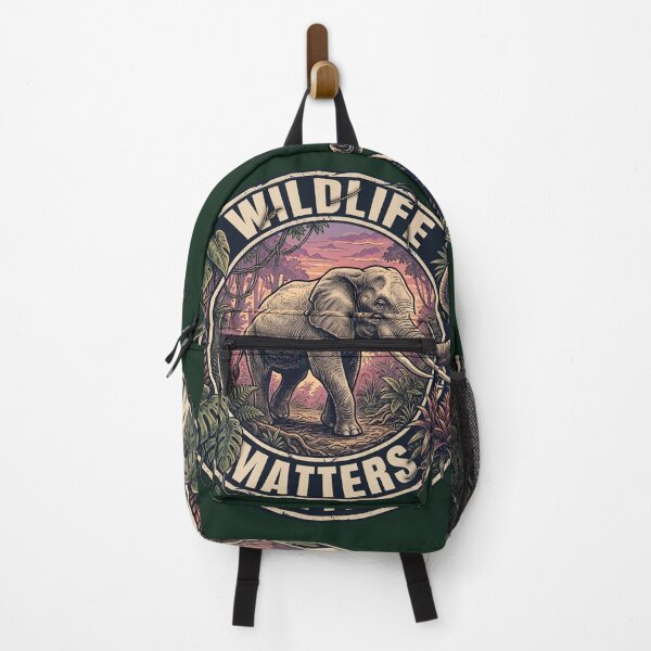 Item preview, Wildlife Matters Elephant Jungle Conservation Badge Design designed and sold by artscripts.
