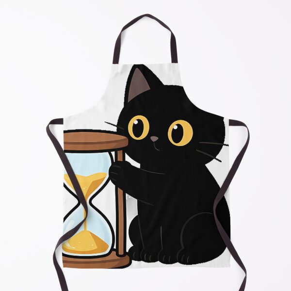 Item preview, Black Cat Hourglass Icon designed and sold by IllumeInk.