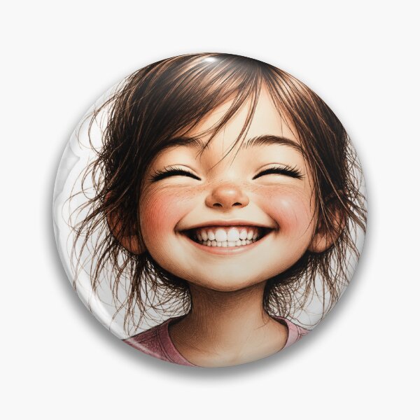 Item preview, Joyful Smiling Little Girl Die-Cut Sticker designed and sold by Arts121.